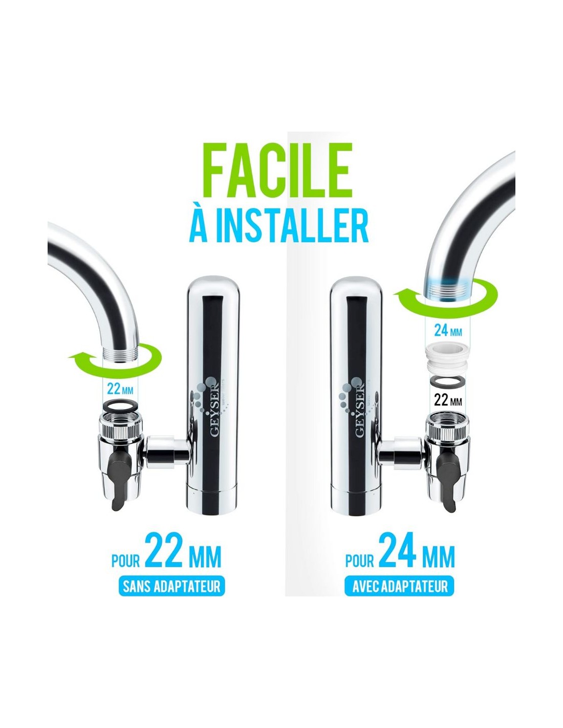 PURIFICATEUR D'EAU sur robinet - Aragon SR Geyser – Image 2