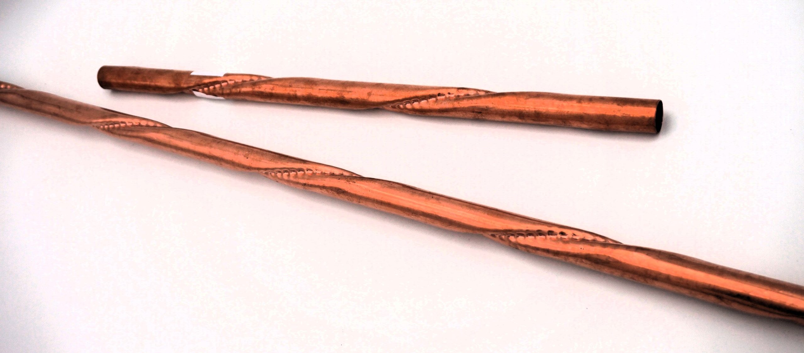 Tube VORTEX en Cuivre Spiralé